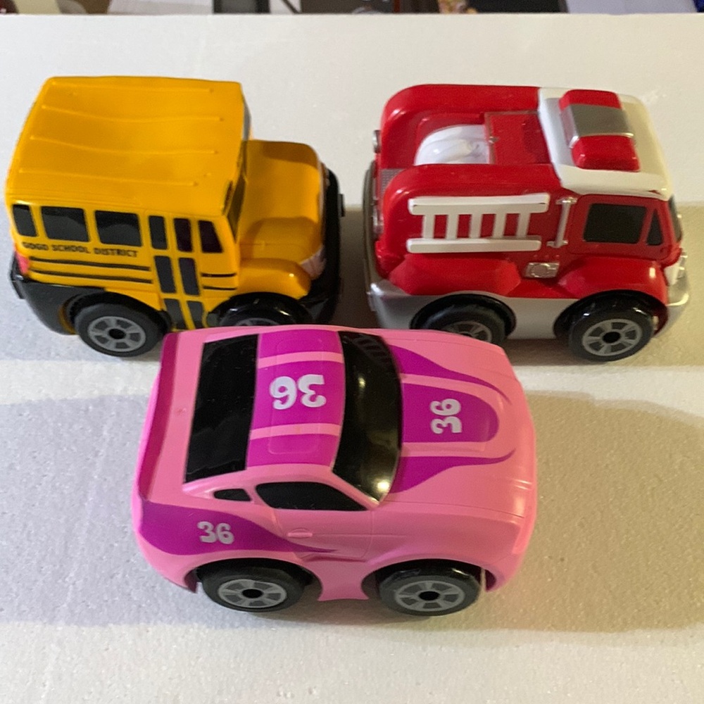 Kid Galaxy Pull back soft vehicles kids toy cars